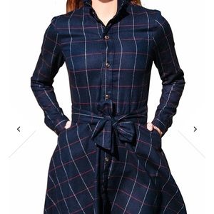 Kiel James Patrick cozy cabin flannel dress